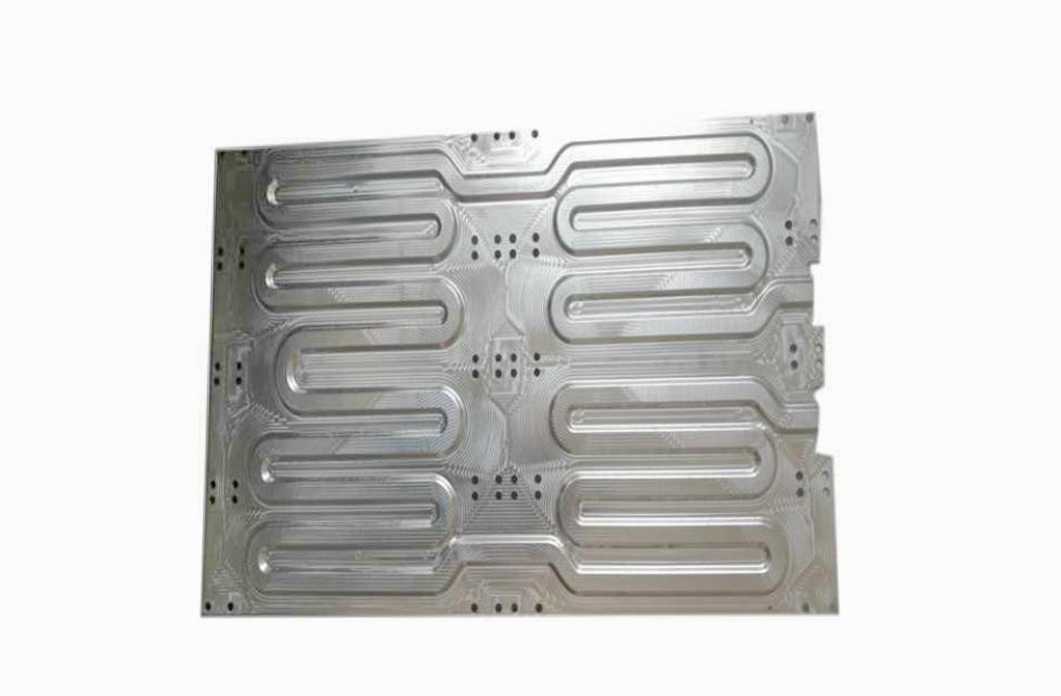 Stamped and vacuum brazed cold plate